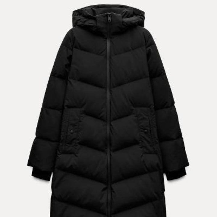 Water-Resistant Hooded Down Jacket