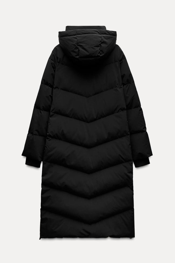 Water-Resistant Hooded Down Jacket