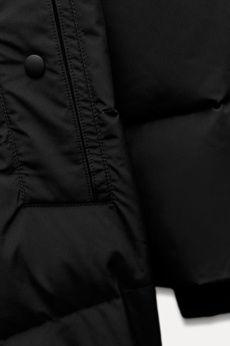 Water-Resistant Hooded Down Jacket