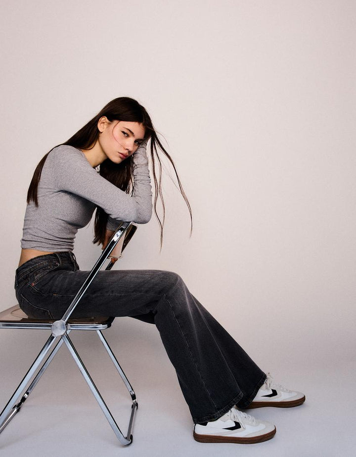 Low Waist Bootcut-Jeans