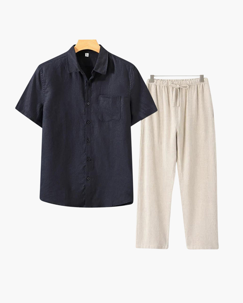 MONEY CLUB SIGNATURE LINEN SET (SHORTALEEVE EDITION)