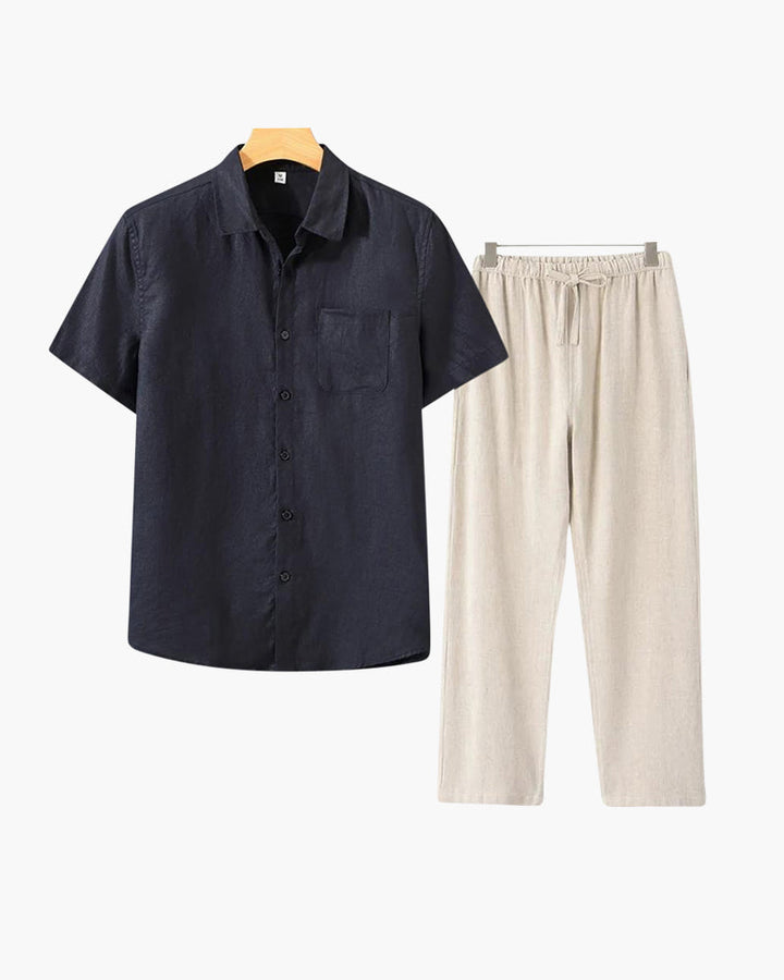 MONEY CLUB SIGNATURE LINEN SET (SHORTALEEVE EDITION)