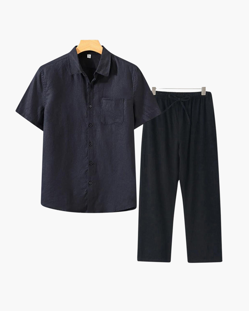 MONEY CLUB SIGNATURE LINEN SET (SHORTALEEVE EDITION)