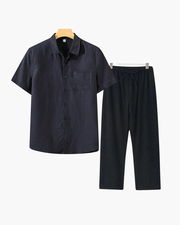 MONEY CLUB SIGNATURE LINEN SET (SHORTALEEVE EDITION)