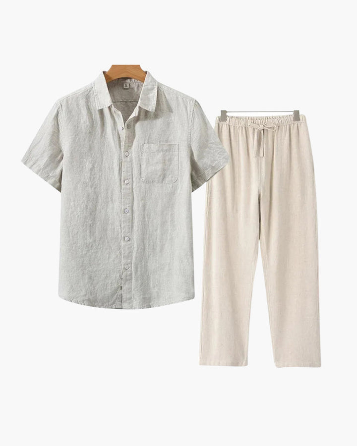 MONEY CLUB SIGNATURE LINEN SET (SHORTALEEVE EDITION)