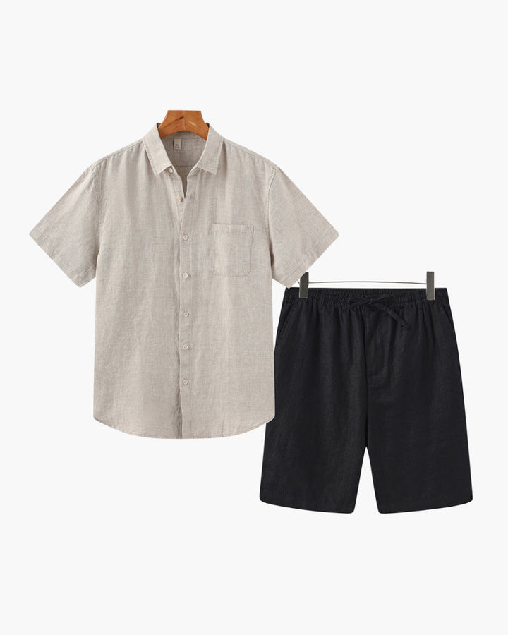 MONEY CLUB LINEN COMBO (SHORTS)