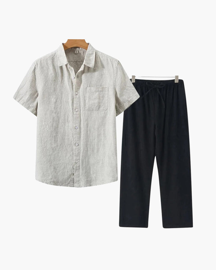 MONEY CLUB SIGNATURE LINEN SET (SHORTALEEVE EDITION)