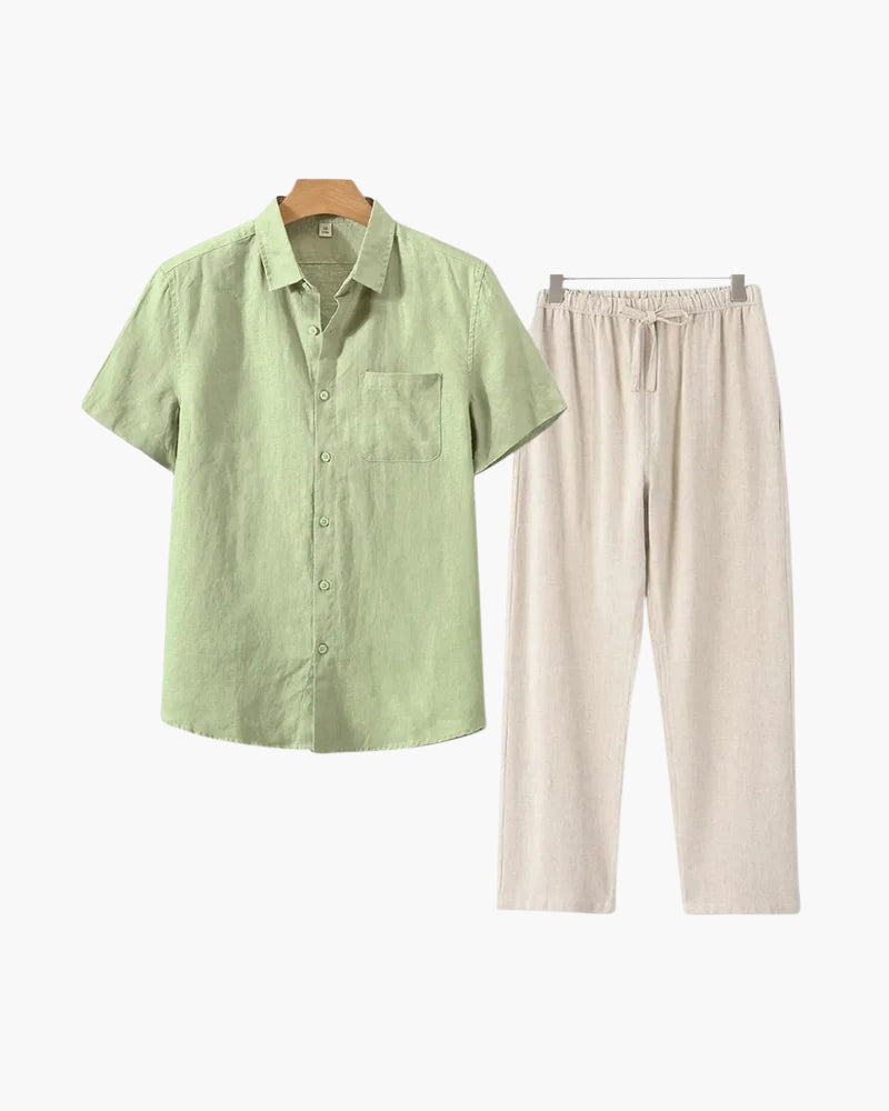 MONEY CLUB SIGNATURE LINEN SET (SHORTALEEVE EDITION)