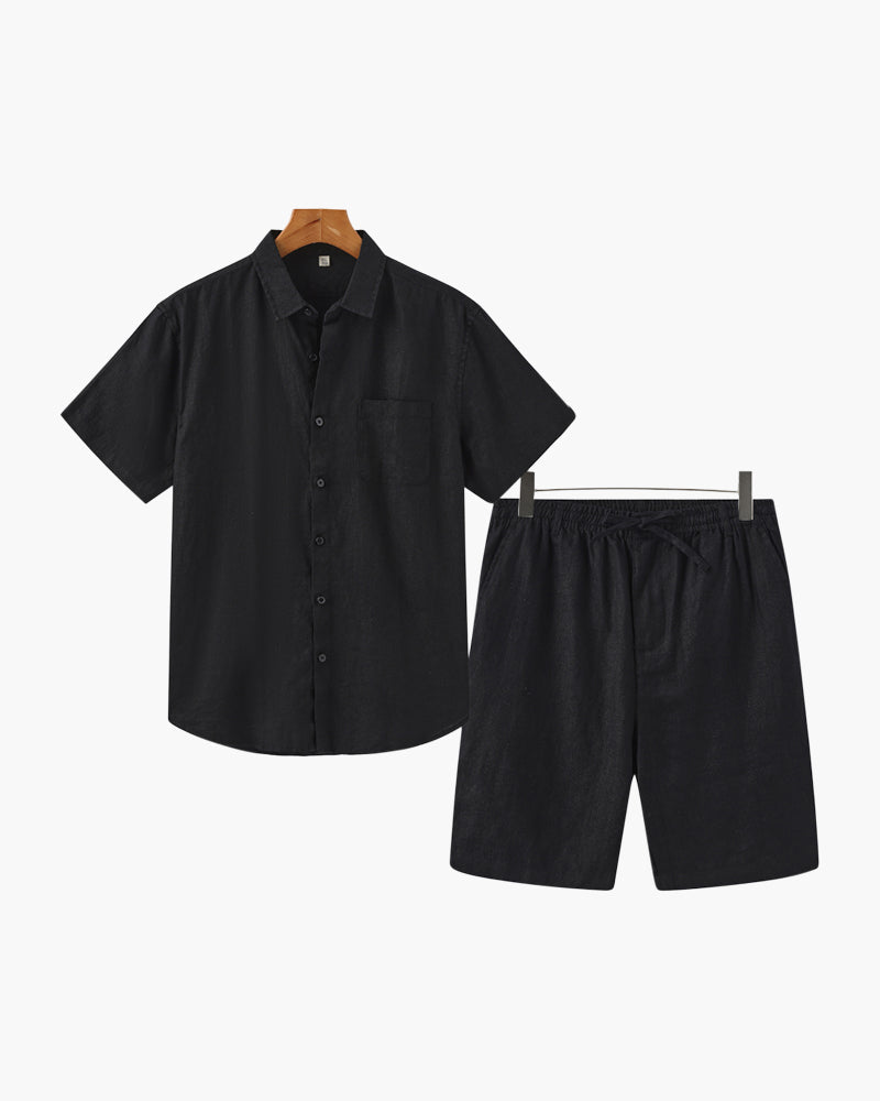 MONEY CLUB LINEN COMBO (SHORTS)