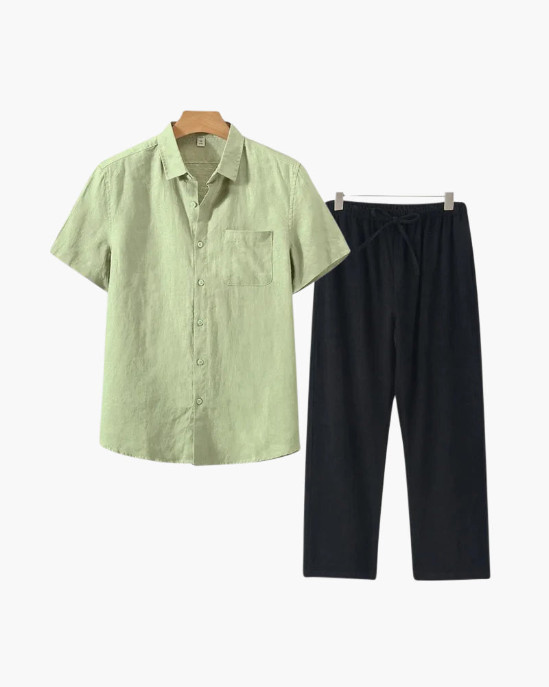 MONEY CLUB SIGNATURE LINEN SET (SHORTALEEVE EDITION)