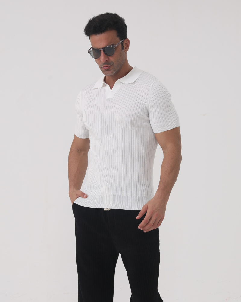 MILANO – TEXTURED COTTON POLO