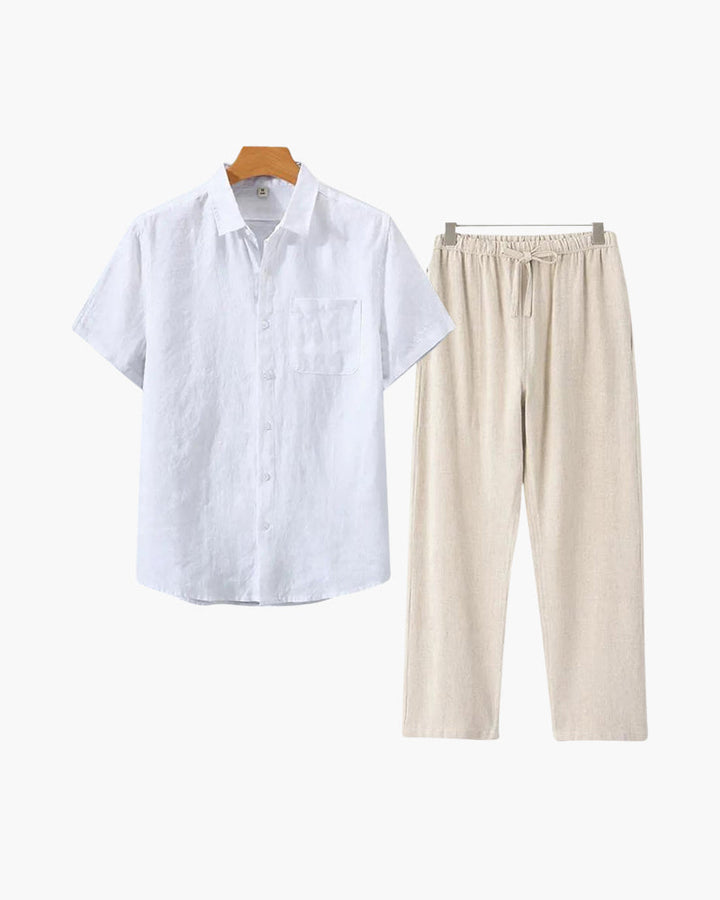 MONEY CLUB SIGNATURE LINEN SET (SHORTALEEVE EDITION)