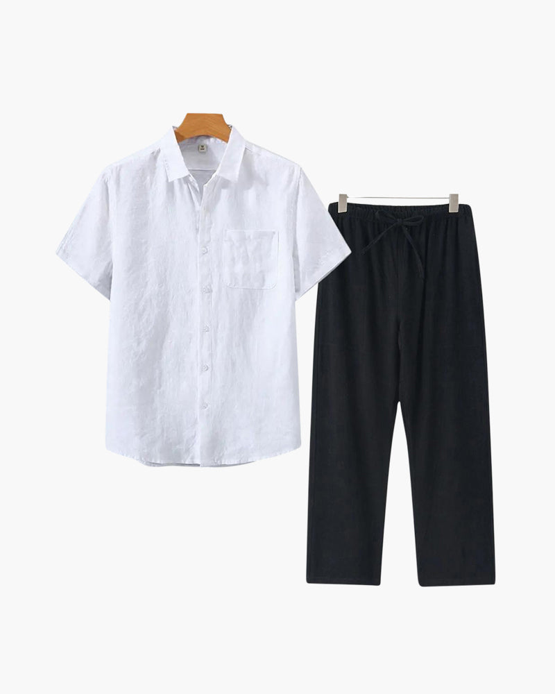 MONEY CLUB SIGNATURE LINEN SET (SHORTALEEVE EDITION)