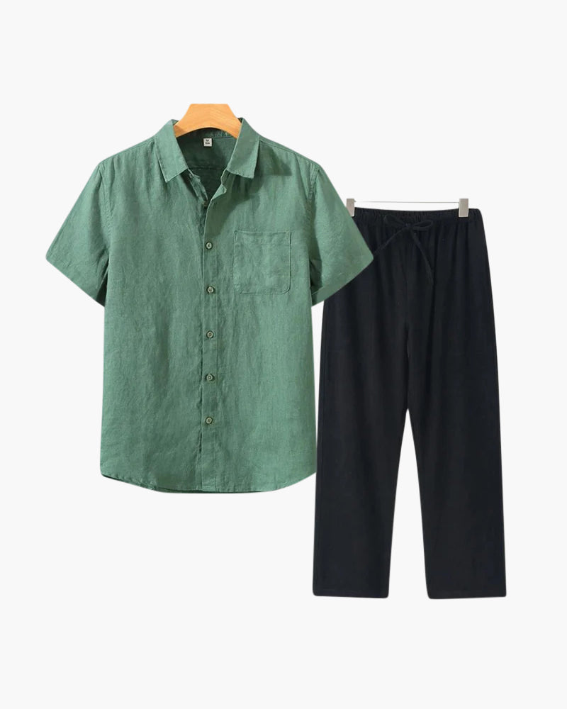 MONEY CLUB SIGNATURE LINEN SET (SHORTALEEVE EDITION)