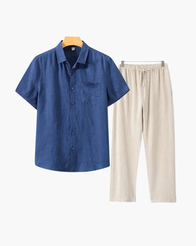 MONEY CLUB SIGNATURE LINEN SET (SHORTALEEVE EDITION)