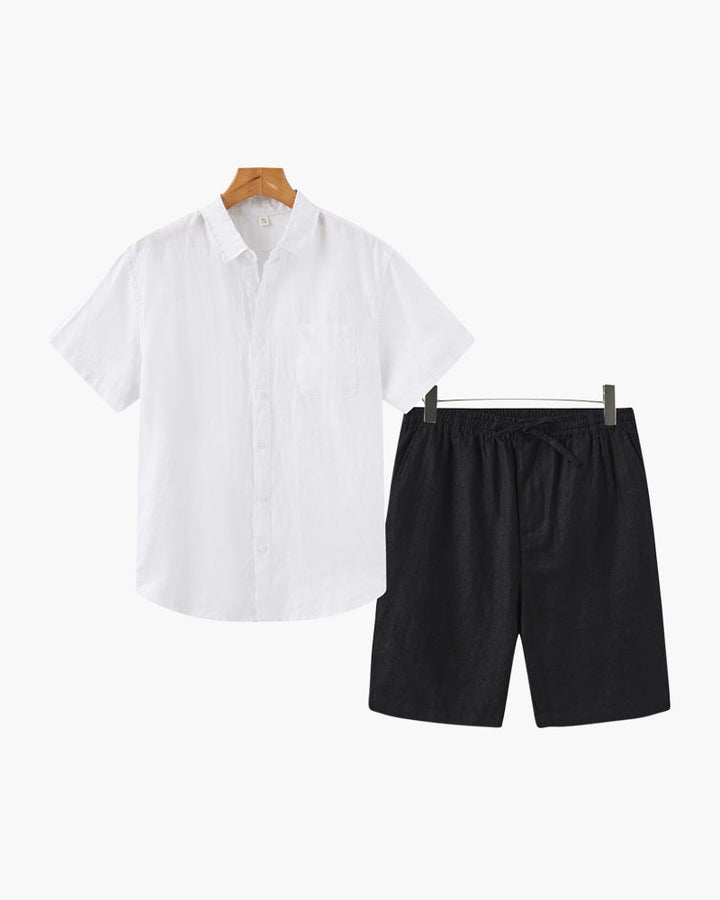 MONEY CLUB LINEN COMBO (SHORTS)