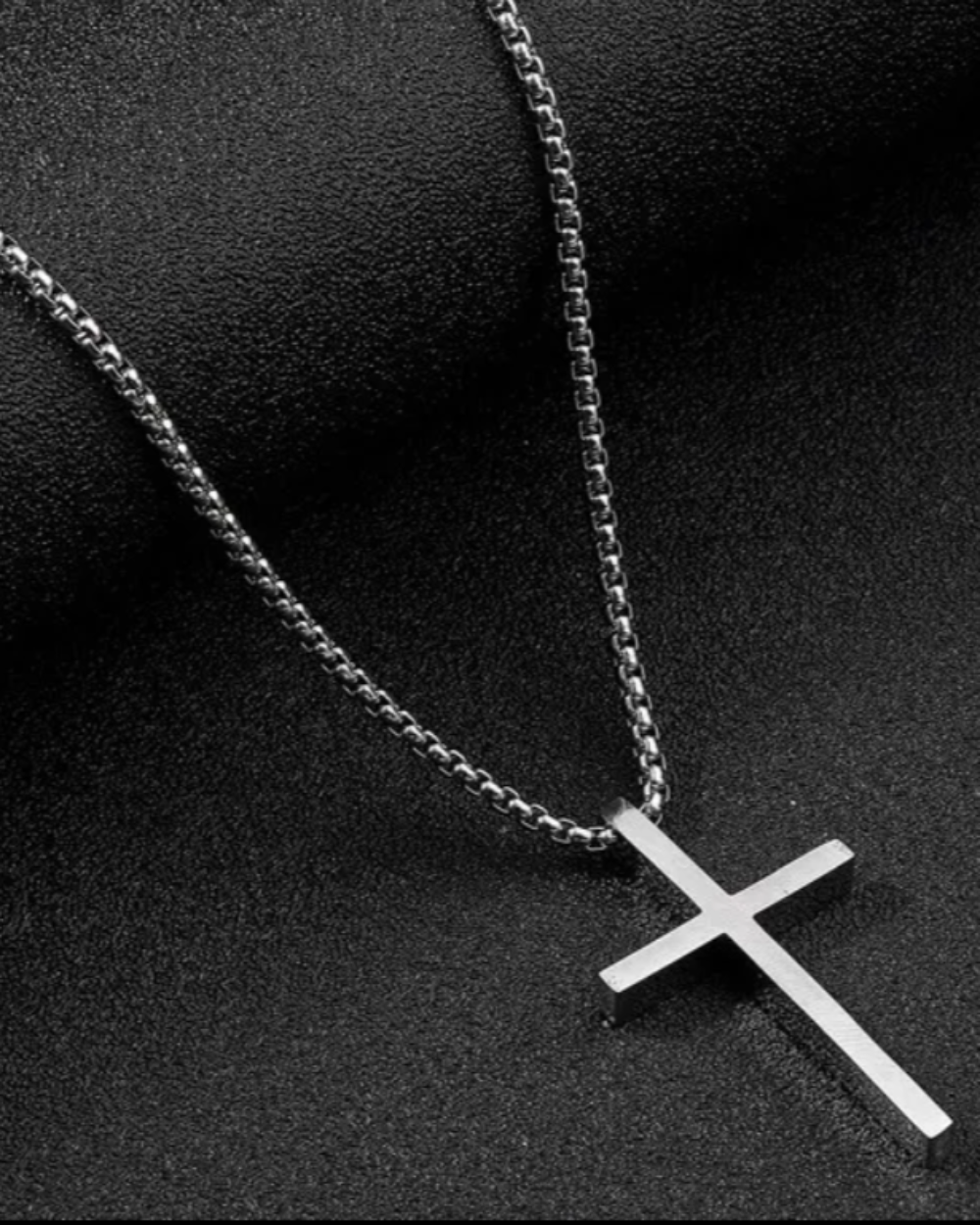 Money Club Silver Cross Necklace