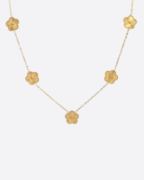 Clover Necklace 5 Leaf