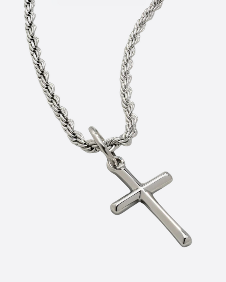 Money Club Silver Cross Necklace
