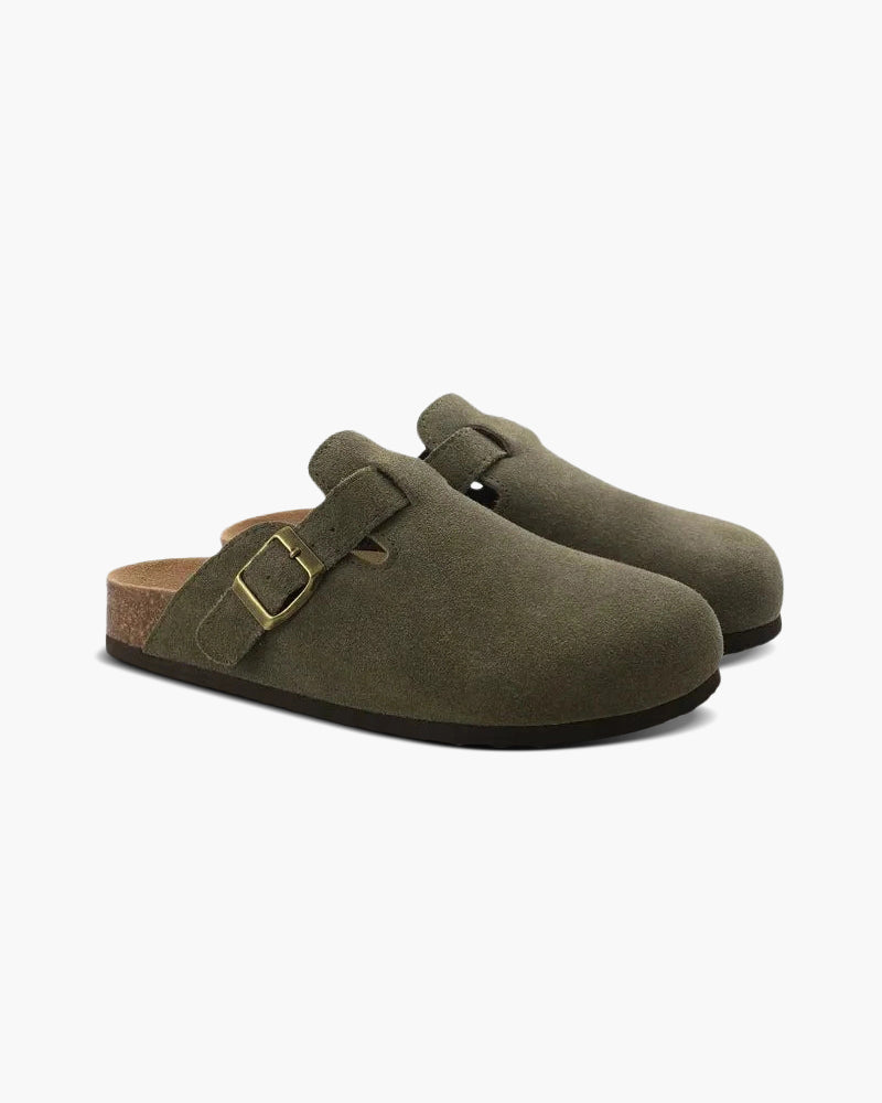 MONEY CLUB SUEDE CLOGS