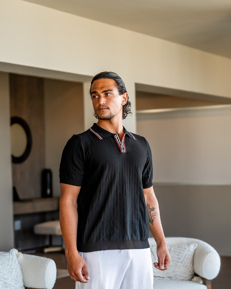 CLAYBOURNE KNIT POLO
