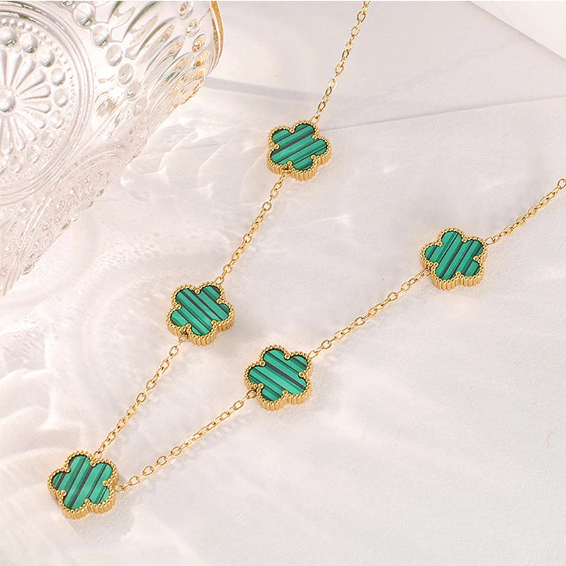 Clover Necklace 5 Leaf