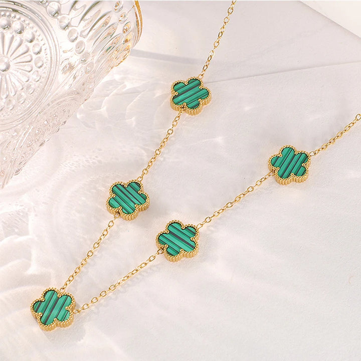 Clover Necklace 5 Leaf