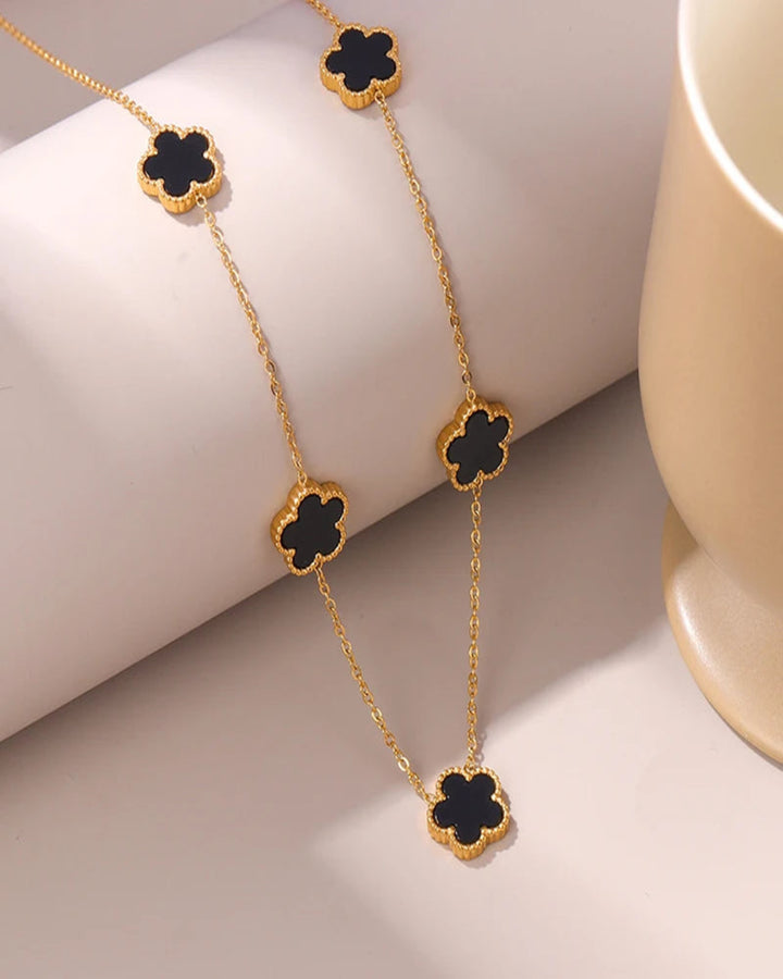 Clover Necklace 5 Leaf