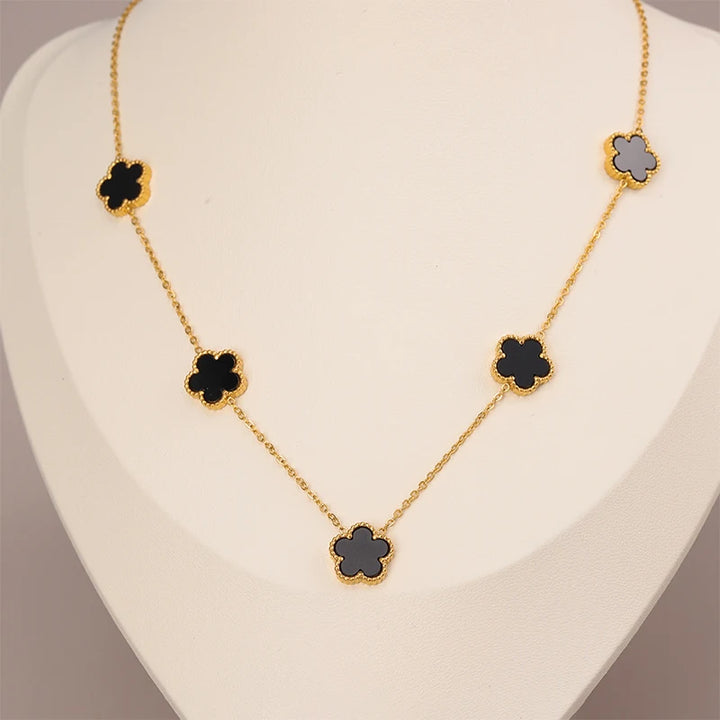 Clover Necklace 5 Leaf
