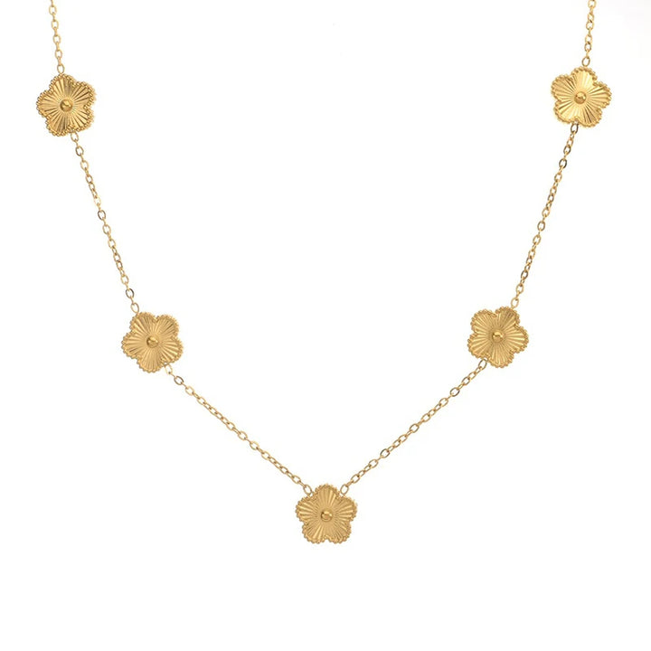 Clover Necklace 5 Leaf